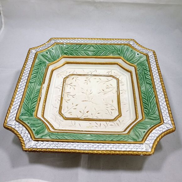 Fitz & Floyd Gregorian 11" Potpourri Bowl Ceramic Decorative Centerpiece - Picture 1 of 2